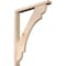 Ekena Millwork Olympic Block Smooth Bracket w/ Offset Brace, Douglas Fir, 3 1/2"W x 26"D x 34"H BKT0402X26X34OLY05SDF - alternate 1